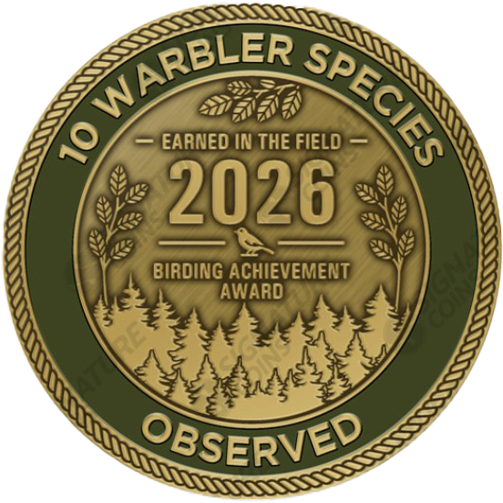 Warbler Watcher coin back