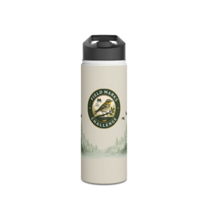 Field Marks Challenge Stainless Steel Water Bottle — Nature Birding Travel Flask
