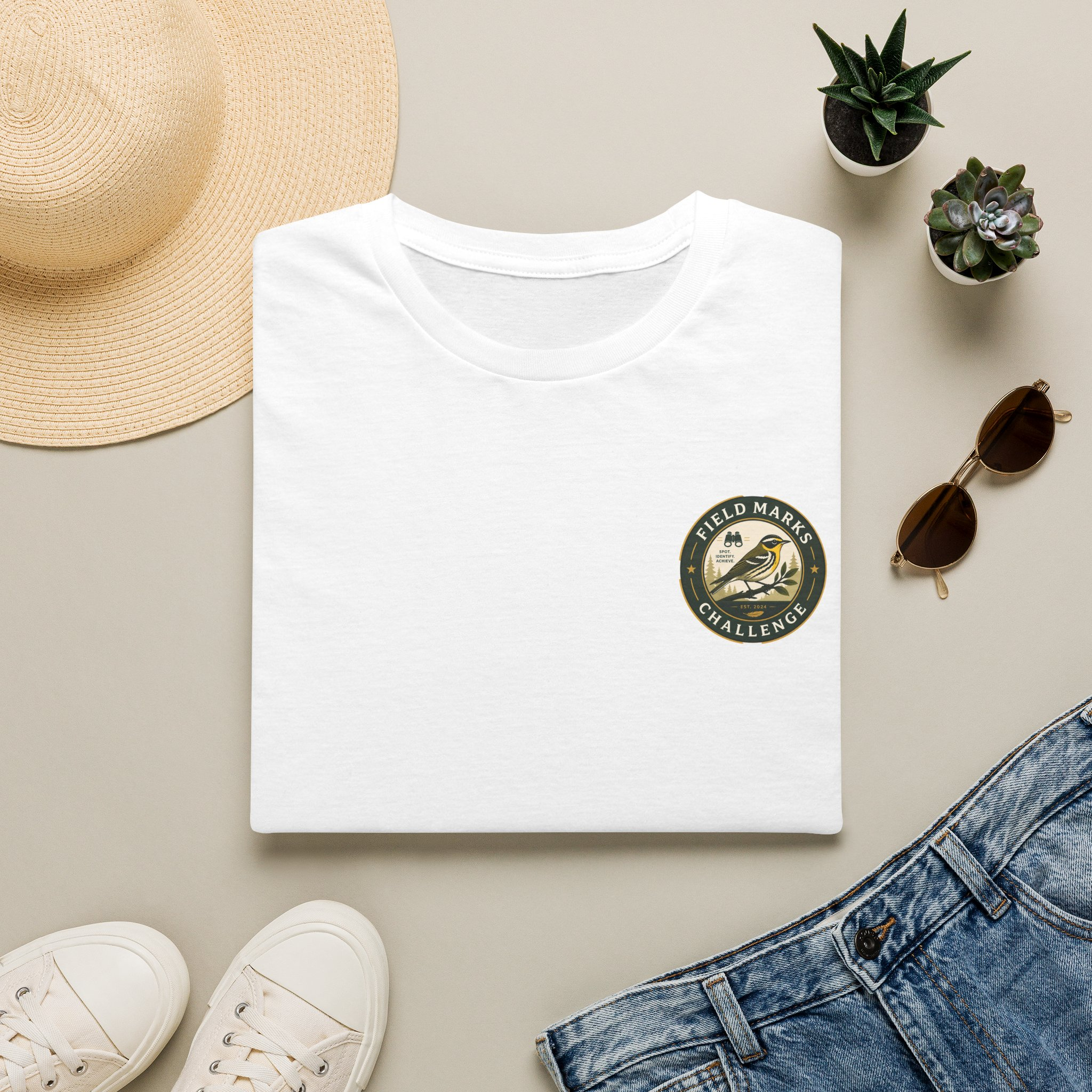Raptor Watcher Challenge Tee – “Challenge Accepted” Birding T-Shirt